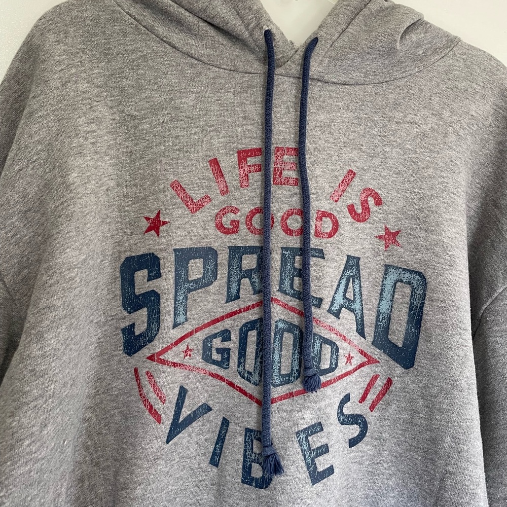 Life is Good Gray Hoodie